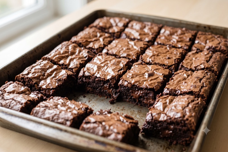 Brownie en plancha